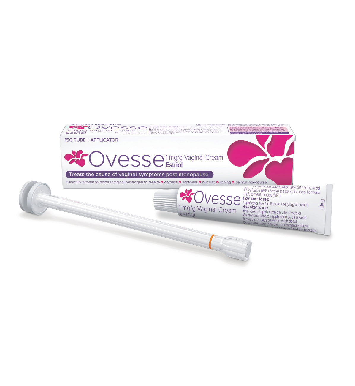Ovesse 1mg/g Vaginal Cream - 15g Tube + Applicator