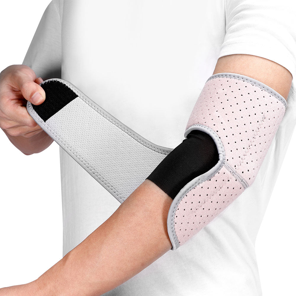 Adjustable Elbow Sleeve Brace for Men Women 2 Pack FER01