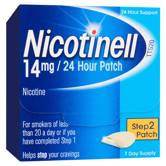 Nicotinell 14mg 24 Hour Patches Step 2 - 7 Pack