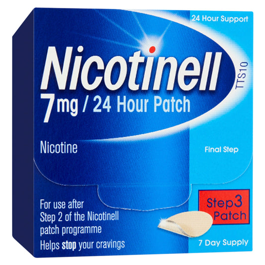 Nicotinell 7mg 24 Hour Patches Step 3 - 7 Pack