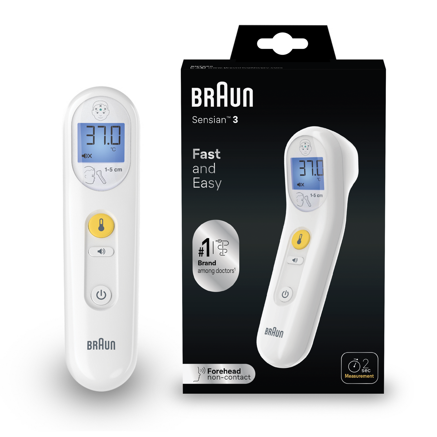 Braun No Touch Sensian 3 Forehead Thermometer