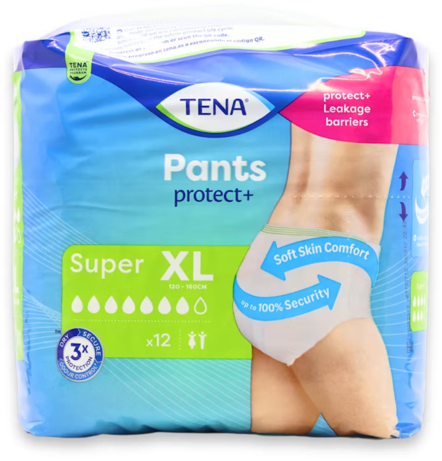 TENA Incontinence Pants Super XL Size 12 Pack