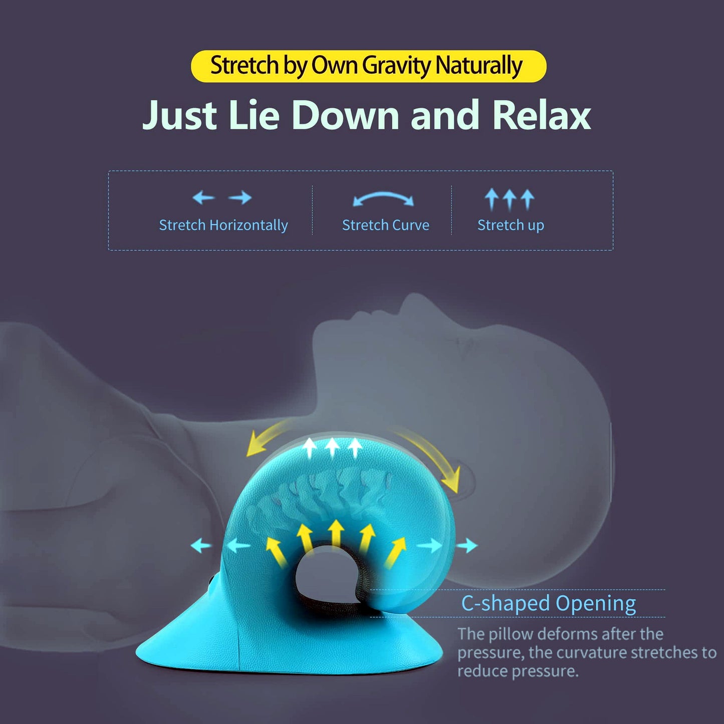 KineRelief Cervical Neck Stretcher & Shoulder Relaxer