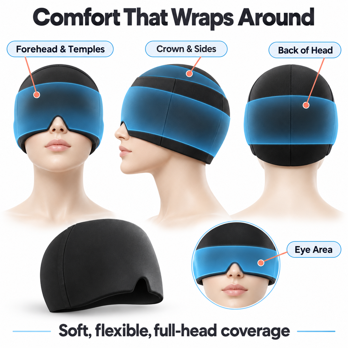 KineRelief HaloEase Hot & Cold Comfort Cap