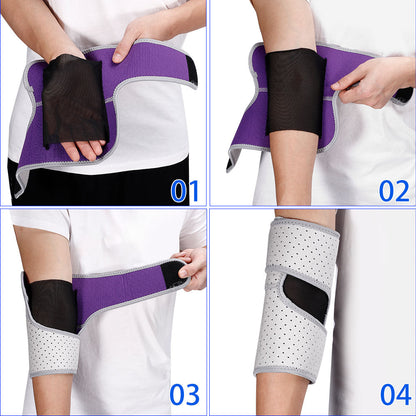 Adjustable Elbow Sleeve Brace for Men Women 2 Pack FER01