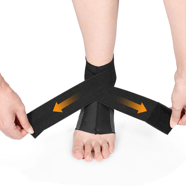 Adjustable Ankle Compression Sleeve Ankle Wrap 2 Pack FAR04