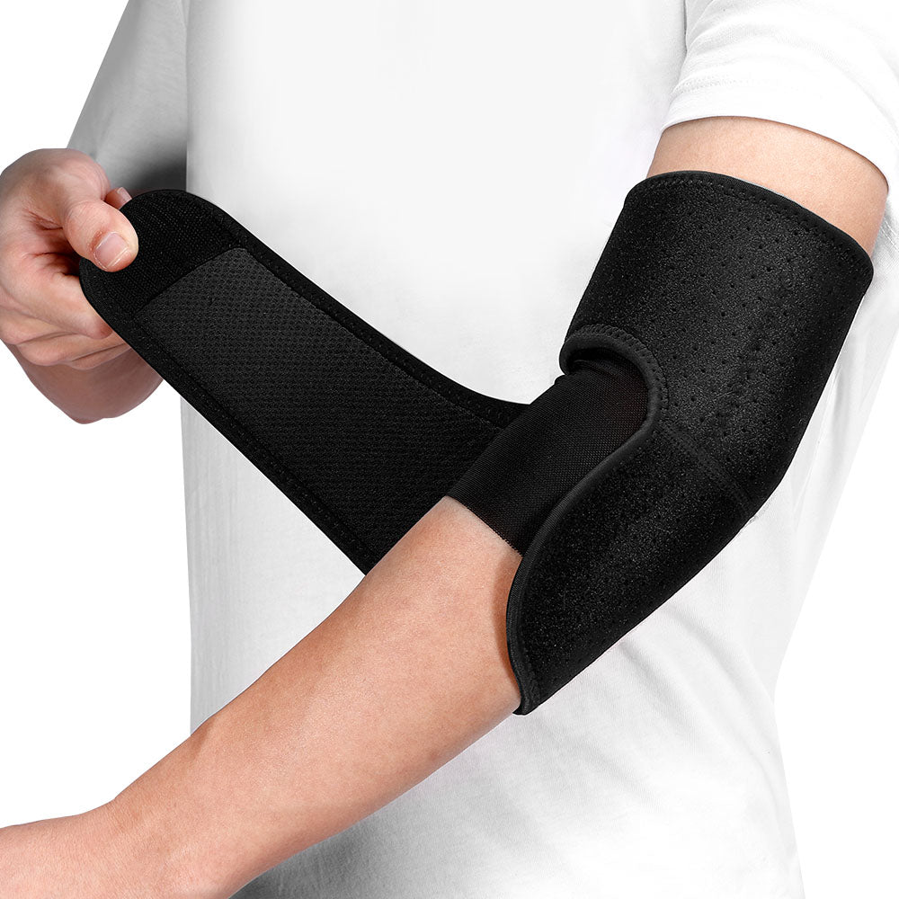 Adjustable Elbow Sleeve Brace for Men Women 2 Pack FER01