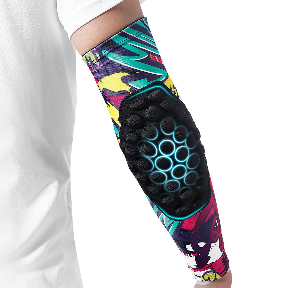 Sports Elbow Braces for Kids with Protective Pad - 2 Pack