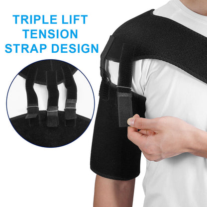 Rotator Cuff Shoulder Brace with Multiple Fixed Straps High Compression
