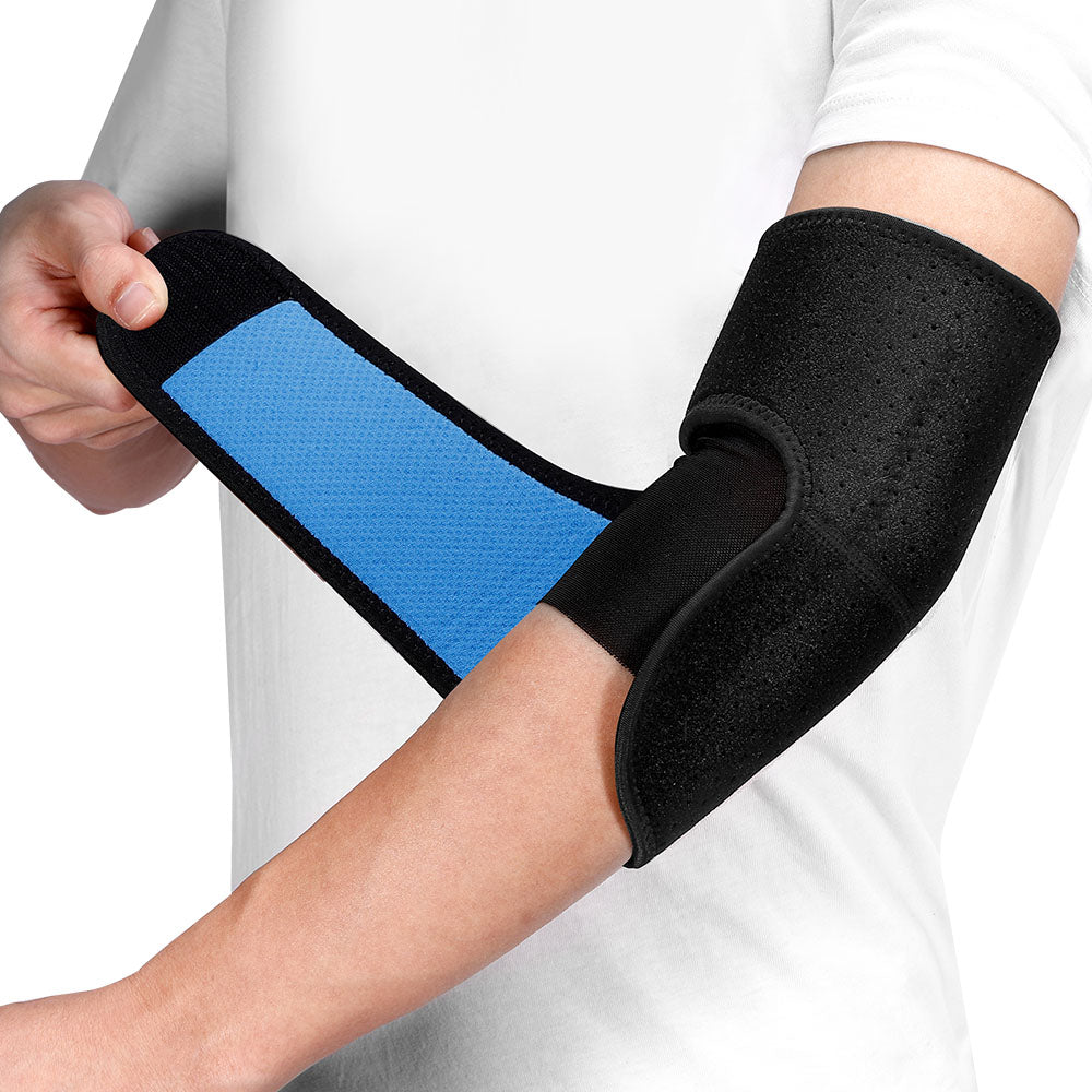 Adjustable Elbow Sleeve Brace for Men Women 2 Pack FER01