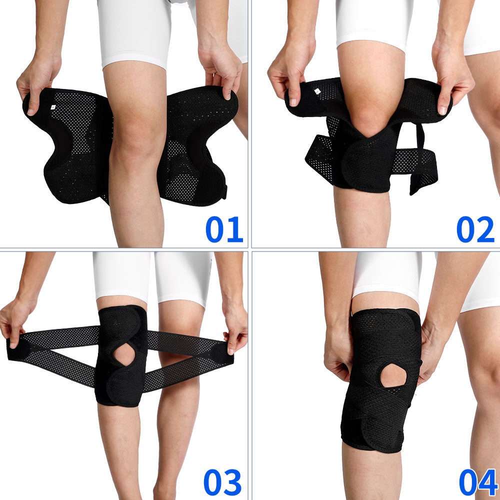 Adjustable Knee Wraps for Pain 2 Pack FKR03