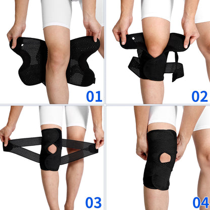 Adjustable Knee Wraps for Pain 2 Pack FKR03