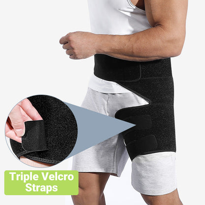 Unisex Sciatica Leg Wrap with Enhanced Joint Stability and Compression for Hips FHM01