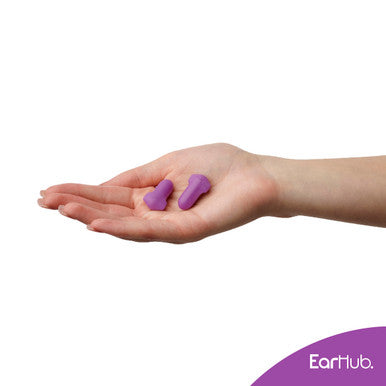 EarHub Sleepwell Premium Soft Foam Earplugs Purple 10 Pairs