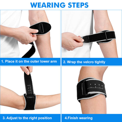 Elbow Strap for Sports Lightweight and Supportive – 2 Pack