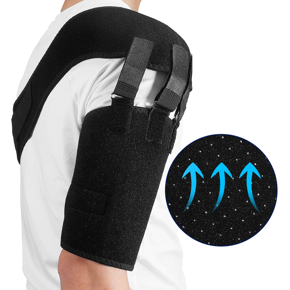 Rotator Cuff Shoulder Brace with Multiple Fixed Straps High Compression