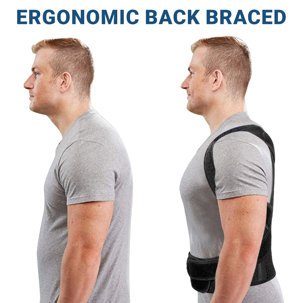 Unisex Back Brace for Posture and Pain Relief Shoulder Straightener FBR03