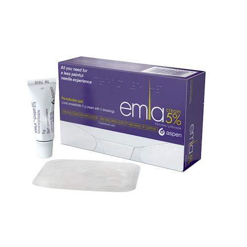 Emla Cream 5% 5g With 2 Dressings