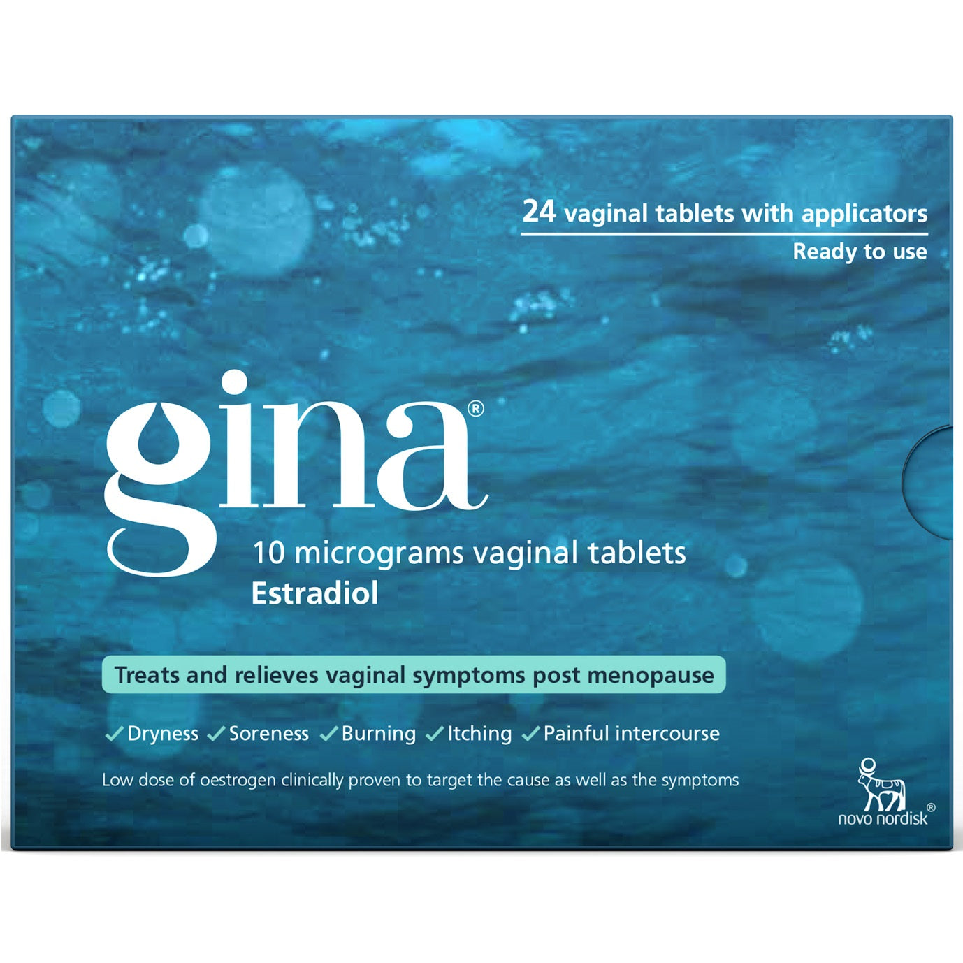 Gina 10 micrograms vaginal tablets