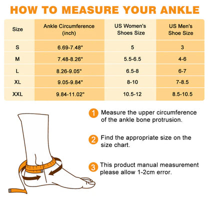 Adjustable Ankle Compression Sleeve Ankle Wrap 2 Pack FAR04