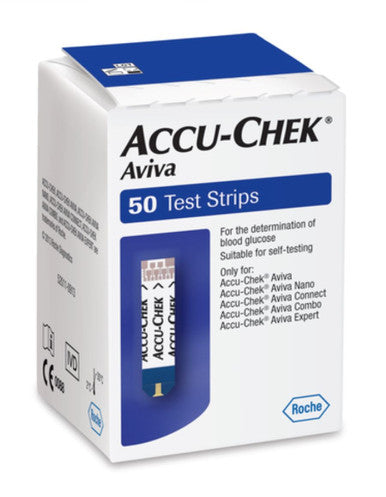 Accu-Chek Aviva Glucose Test Strips 50 Pack