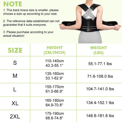 Full Back Brace for Back Straighten and Posture Correction FBR05