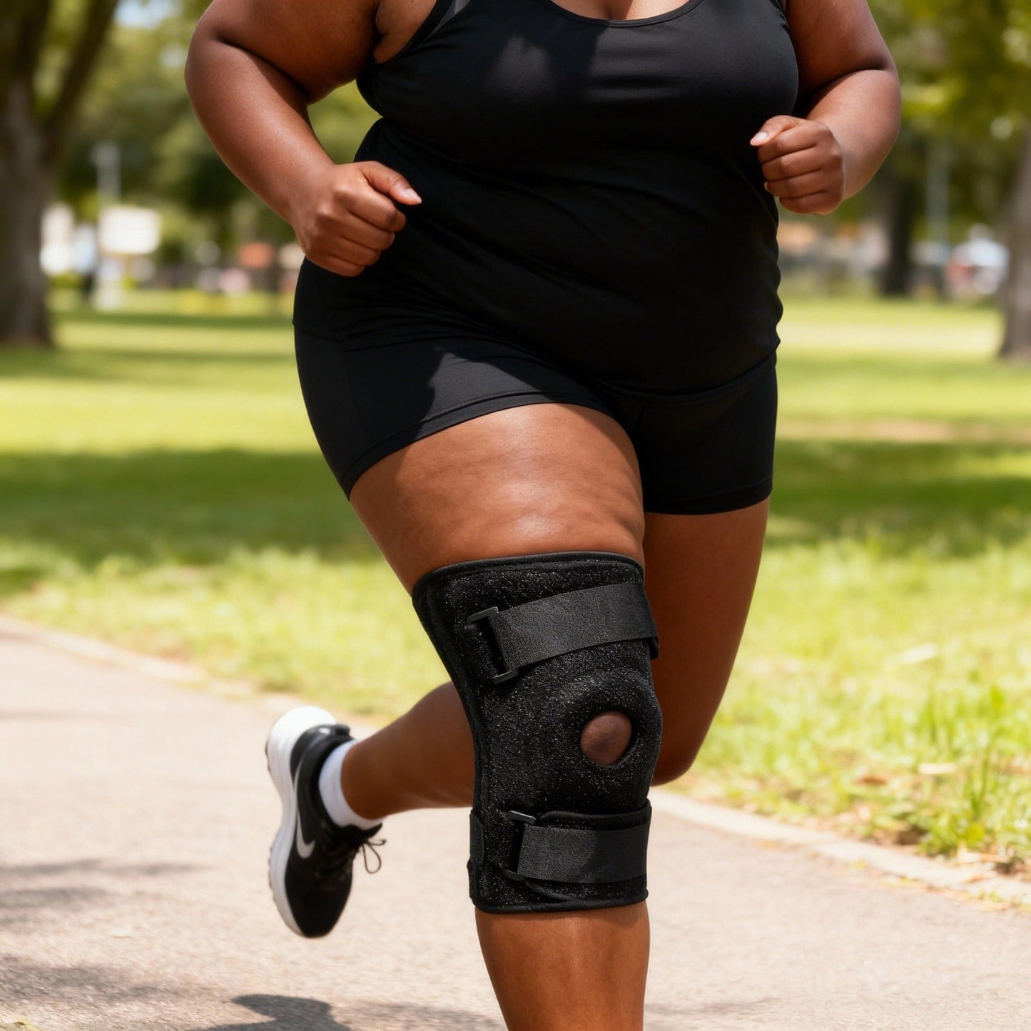 Plus Size Knee Brace for Sports with Rubber Pad FKH04 – 1 Pack