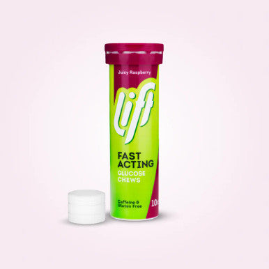 Lift Glucose Chews Raspberry Tube 10