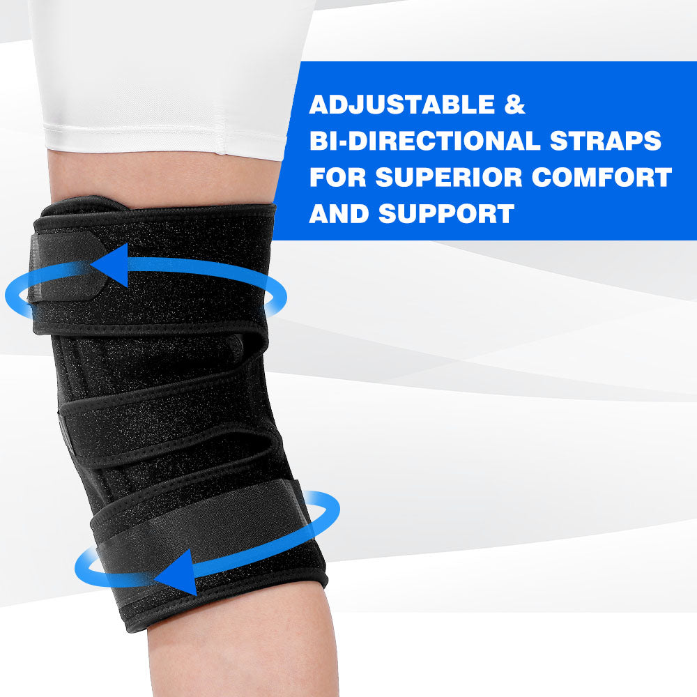 Plus Size Knee Brace for Sports with Rubber Pad FKH04 – 1 Pack