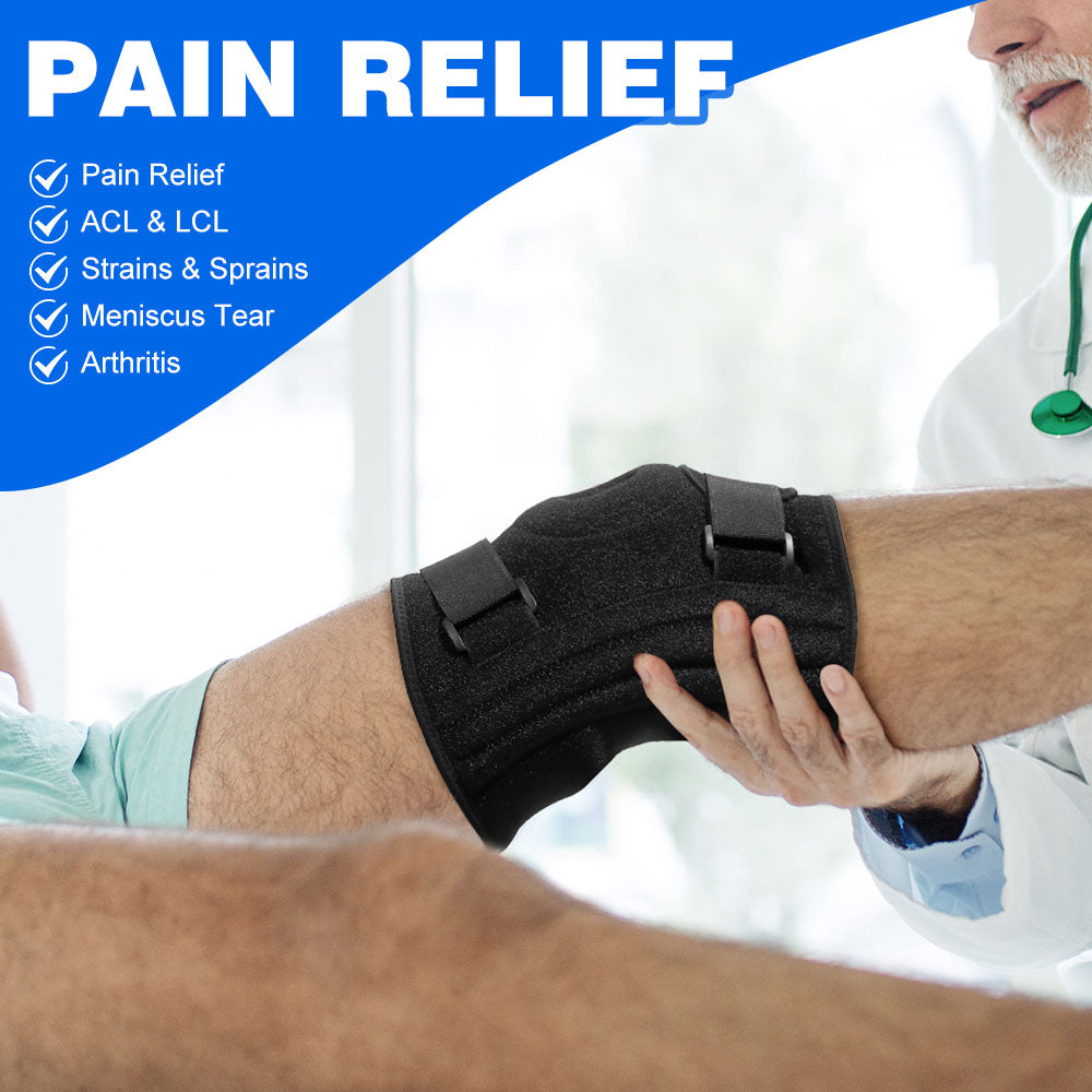 Plus Size Knee Brace for Sports with Rubber Pad FKH04 – 1 Pack