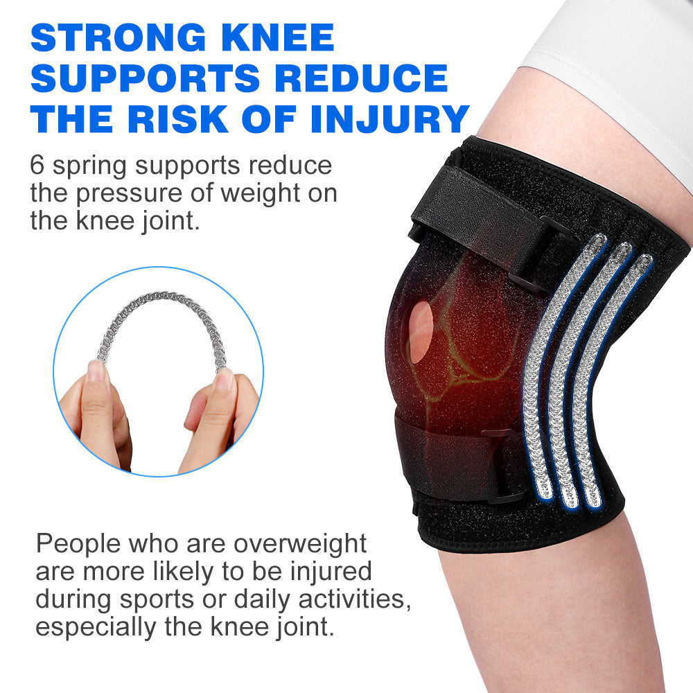 Plus Size Knee Brace for Sports with Rubber Pad FKH04 – 1 Pack