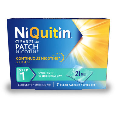 NiQuitin Clear 21mg Patches Step One 7 Pack