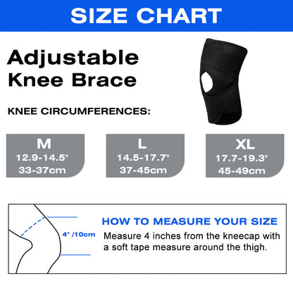 Adjustable Knee Wraps for Pain 2 Pack FKR03