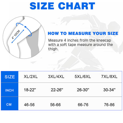 Plus Size Knee Brace for Sports with Rubber Pad FKH04 – 1 Pack