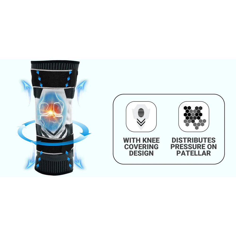 Adjustable Plus Running Knee Brace for Pain 2 Pack FKR04
