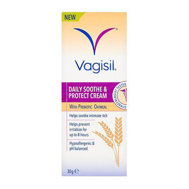 Vagisil Daily Soothe & Protect Cream with Prebiotic Oatmeal 30 Grams