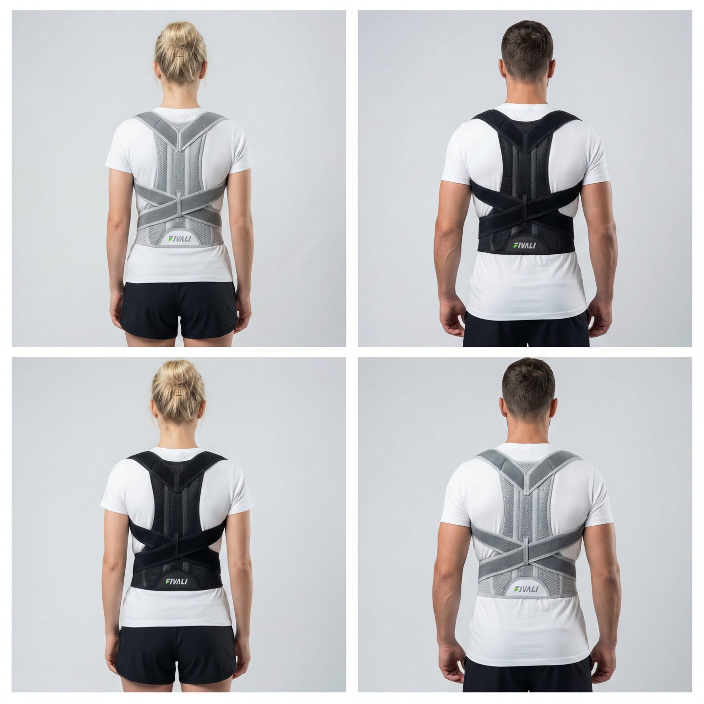 Unisex Back Brace for Posture and Pain Relief Shoulder Straightener FBR03